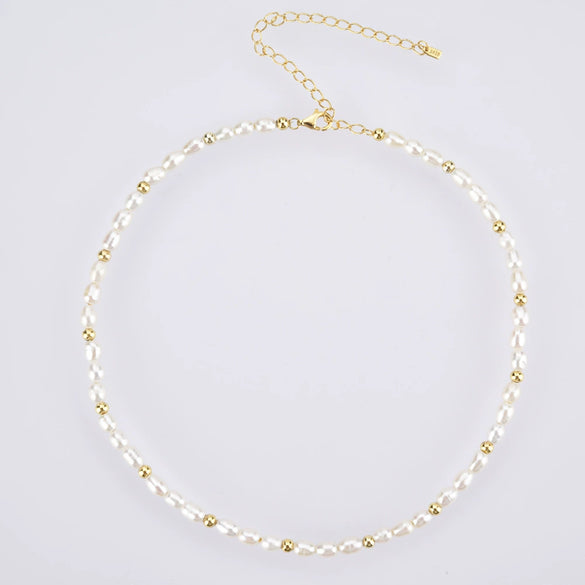 Wholesale Retro Freshwater Pearl Necklace In S925 Silver With French Baroque Irregular Design And Platinum Or 18K Gold Electroplating