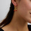 Wholesale Retro Fruit Shaped Stainless Steel Pendant Earrings For Women