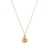 Wholesale Retro Geometric Asymmetrical Round Coin Pendant Necklace For Women Titanium Steel Electroplated