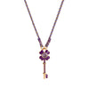 Wholesale Retro Geometric Dripping Oil Copper Pendant Clavicle Chain Goldplated