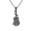 Wholesale Retro Geometric Guitar Music Necklace In Titanium Steel With Electroplating Treatment And Snake Promoting Design