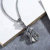Wholesale Retro Geometric Guitar Music Necklace In Titanium Steel With Electroplating Treatment And Snake Promoting Design