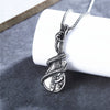 Wholesale Retro Geometric Guitar Music Necklace In Titanium Steel With Electroplating Treatment And Snake Promoting Design