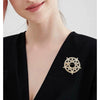 Wholesale Retro Geometric Magic Array Pentagram Zinc Alloy Electroplating Brooch For Unisex