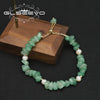 Wholesale Retro Geometric Natural Freshwater Pearl Bracelet With 18K Goldplated Pendant