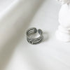 Wholesale Retro Geometric Open Gum Ring Jewelry Made Of 925 Sterling Silver