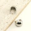 Wholesale Retro Geometric Spherical 316L Stainless Steel Electroplated Women's Earrings