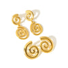 Wholesale Retro Geometric Stainless Steel Electroplated Earrings For Women