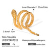 Wholesale Retro Geometric Stainless Steel Goldplated Doublelayer Ear Clips For Women