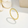 Wholesale Retro Geometric Stainless Steel Goldplated Ring For Women And Unisex