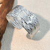 Wholesale Retro Geometric Stainless Steel Open Bracelet For Women Electroplated