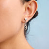 Wholesale Retro Geometric Stainless Steel Pendant Earrings For Women