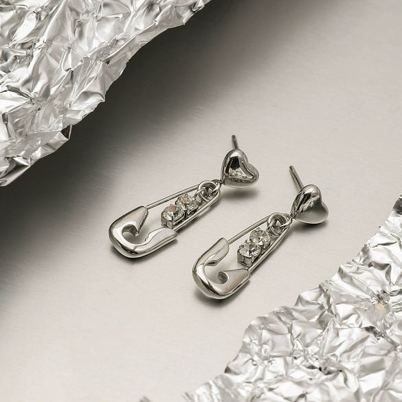 Wholesale Retro Geometric Stainless Steel Pendant Earrings For Women