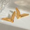Wholesale Retro Geometric Stainless Steel Vshaped Women's Earrings Nonfading Jewelry