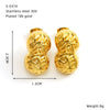 Wholesale Retro Geometric Women's Titanium Steel And Stainless Steel Electroplated Earrings