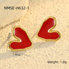 Wholesale Retro Gold Earrings Stainless Steel 18K Gold Geometric Style Electroplating For Women