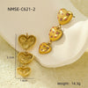 Wholesale Retro Gold Earrings Stainless Steel 18K Gold Geometric Style Electroplating For Women
