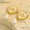 Wholesale Retro Gold Earrings Stainless Steel 18K Gold Geometric Style Electroplating For Women