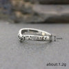 Wholesale Retro Hollow Women's Rings Copper Heart Geometric Antique Silver Electroplated