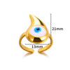 Wholesale Retro Hot Devil's Eye Ring In Stainless Steel With Electroplating