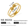 Wholesale Retro Ins Style Geometric Lines Hollow Diamond Stainless Steel Bracelet 18K Vacuum Plated In Furnace
