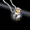 Wholesale Retro Jewelry Alloy Dandelion Necklace With Mixed Gem Inlay And Plaid Pattern