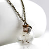 Wholesale Retro Jewelry Alloy Dandelion Necklace With Mixed Gem Inlay And Plaid Pattern