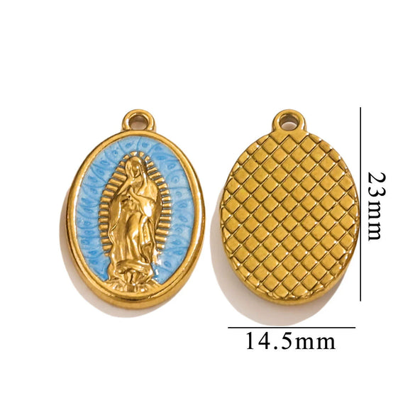 Wholesale Retro Jewelry Stainless Steel Fish Pattern Pendant Necklace With 18K Electroplating