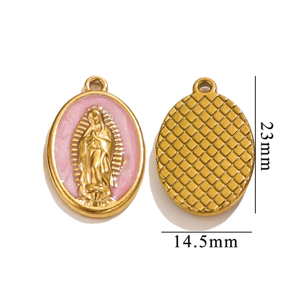 Wholesale Retro Jewelry Stainless Steel Fish Pattern Pendant Necklace With 18K Electroplating