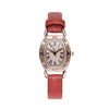 Wholesale Retro Ladies Alloy Case Pu Strap Barrel Shape Quartz Watch