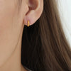 Wholesale Retro Large Circle Earrings For Women Titanium Steel 18K Gold Electroplated Geometric Design Non Fading