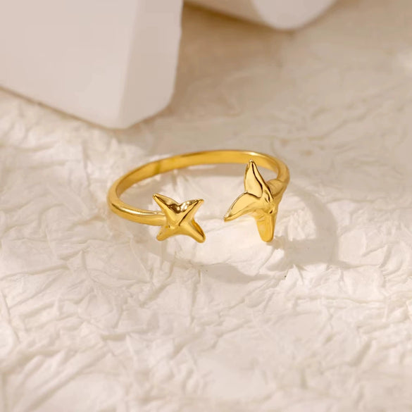 Wholesale Retro Light Luxury Open Ring With Imitation Pearls Set With Diamonds In Star Flower Leaf And Snake Design