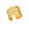 Wholesale Retro Light Luxury Open Ring With Imitation Pearls Set With Diamonds In Star Flower Leaf And Snake Design
