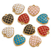 Wholesale Retro Love Shape Stainless Steel Pendant With Dragon Scale Corrugated Design And Electroplating Treatment
