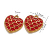 Wholesale Retro Love Shape Stainless Steel Pendant With Dragon Scale Corrugated Design And Electroplating Treatment