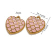 Wholesale Retro Love Shape Stainless Steel Pendant With Dragon Scale Corrugated Design And Electroplating Treatment