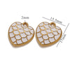 Wholesale Retro Love Shape Stainless Steel Pendant With Dragon Scale Corrugated Design And Electroplating Treatment