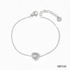 Wholesale Retro Love Temperament Women's Bracelet In Geometric Shape Titanium Steel And Stainless Steel With Electroplating