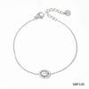 Wholesale Retro Love Temperament Women's Bracelet In Geometric Shape Titanium Steel And Stainless Steel With Electroplating