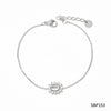 Wholesale Retro Love Temperament Women's Bracelet In Geometric Shape Titanium Steel And Stainless Steel With Electroplating