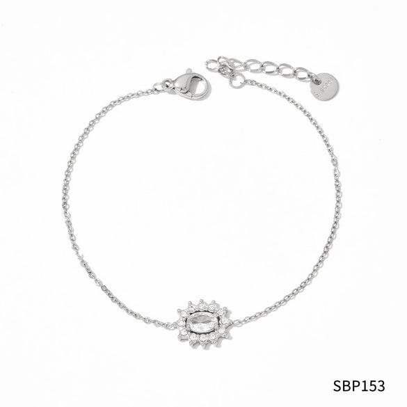 Wholesale Retro Love Temperament Women's Bracelet In Geometric Shape Titanium Steel And Stainless Steel With Electroplating