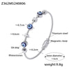 Wholesale Retro Luxury Geometric Devil's Eye Oil Drop Bracelet Encrusted With Diamonds Titanium Steel 18K Gold Plated