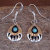 Wholesale Retro Maillard Style Alloy Earrings With Geometric And Drop Shape Design
