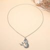 Wholesale Retro Mermaid Pendant Necklace With Long Sweater Chain Alloy Geometric Electroplated Jewelry For Women