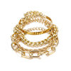 Wholesale Retro Metal Geometric Style Electroplated Unisex Bracelet