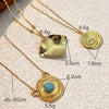 Wholesale Retro Minimalist Stainless Steel And Titanium Steel Ushaped Cross Chain Necklace With Electroplating