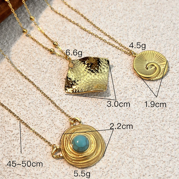 Wholesale Retro Minimalist Stainless Steel And Titanium Steel Ushaped Cross Chain Necklace With Electroplating