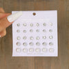 Wholesale Retro Mixed Color Imitation Pearl Women's Earrings Set With Geometric Pattern And Electroplating Treatment