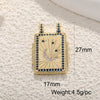 Wholesale Retro Necklace Pendant Copper With Star And Heart Shape Zirconia Design