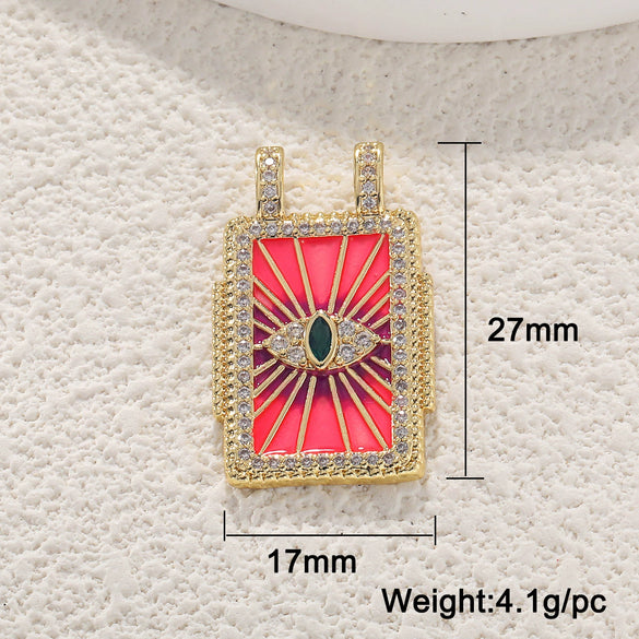 Wholesale Retro Necklace Pendant Copper With Star And Heart Shape Zirconia Design